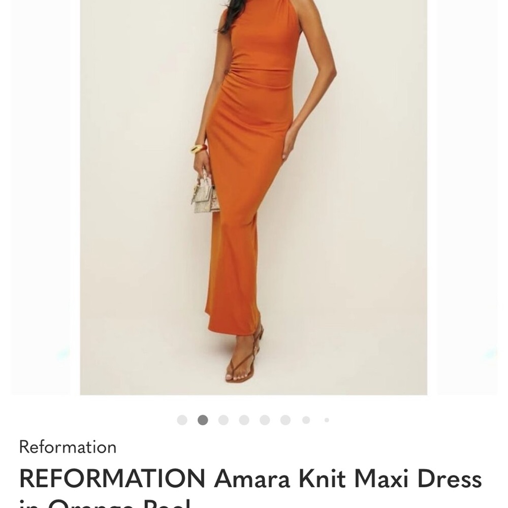 Reformation Orange Maxi Dress